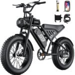 1. ASKGO Electric Dirt Bike, 2000W Peak Motor, 28 MPH, 65-Mile Range, 48V 20Ah Battery, 16" Fat Tires
