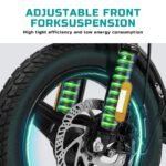Foldable Electric Bike, 560W Motor, 24 MPH, 32-Mile Range, 48V 10Ah Battery, 14" Wheels & Basket - Image 6