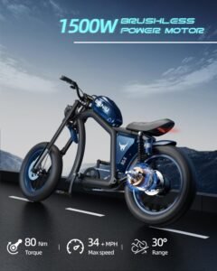 BIGNIU Electric Dirt Bike, 1500W Motor, 48V 31.5Ah Battery, Up to 40 Miles, Dual Suspension - Image 5