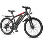 Funhang Electric Mountain Bike, 1000W Peak Motor, Up to 50 Miles, 26" Wheels, 48V Battery