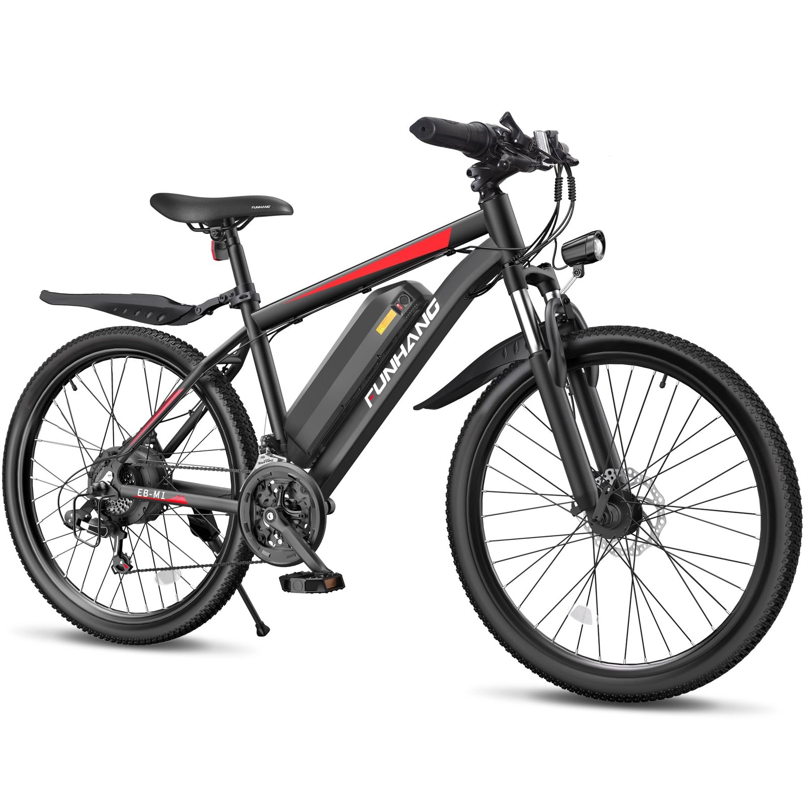 71LDhlq9qRL Funhang Electric Mountain Bike, 1000W Peak Motor, Up to 50 Miles, 26" Wheels, 48V Battery - Image 1