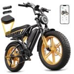 TST Electric Bike for Adults, 48V 15Ah Battery, 2000W Peak Motor Yellow R9