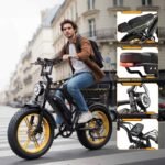 TST Electric Bike for Adults, 48V 15Ah Battery, 2000W Peak Motor Yellow R9 - Image 5
