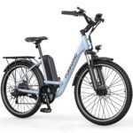 Funhang 26" City Cruiser Electric Bike, 1000W Peak Motor, 20 MPH, 50-Mile Range, 48V Battery