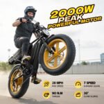 TST Electric Bike for Adults, 48V 15Ah Battery, 2000W Peak Motor Yellow R9 - Image 2