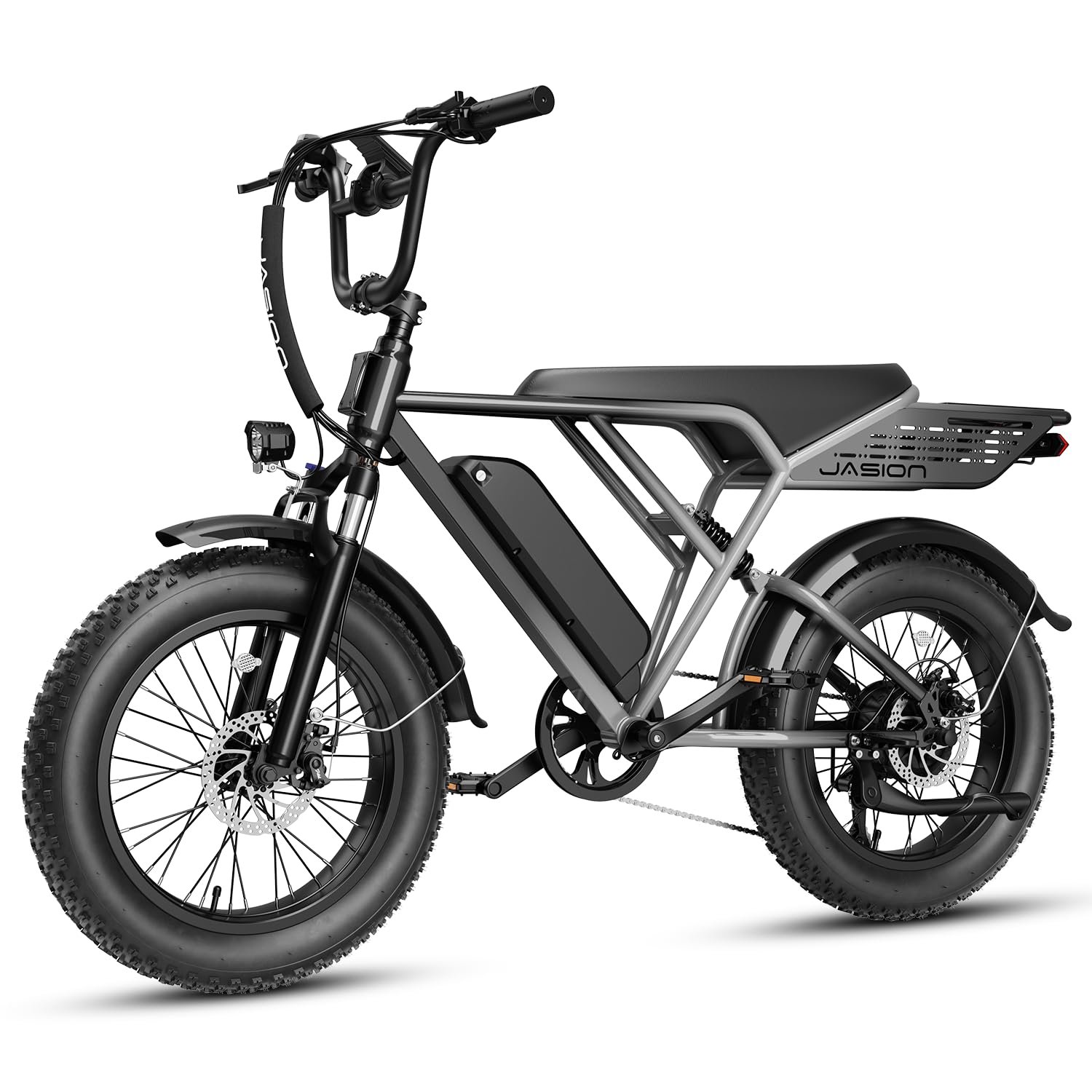 71bTHrOdjkL Jasion RetroVolt Electric Bike, 2000W Peak, 70-Mile Range, Fat Tire - Image 1