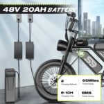 1. ASKGO Electric Dirt Bike, 2000W Peak Motor, 28 MPH, 65-Mile Range, 48V 20Ah Battery, 16" Fat Tires - Image 3