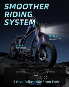 BIGNIU Electric Dirt Bike, 1500W Motor, 48V 31.5Ah Battery, Up to 40 Miles, Dual Suspension - Image 16