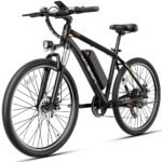 Jasion EB5 Electric Bike for Adults 26" tire with 1000W Peak Motor
