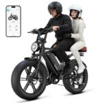 Electric Bike for Adults,48V15Ah Removable Battery Retro Ebike,Carbon Black