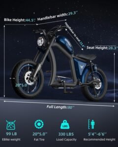 BIGNIU Electric Dirt Bike, 1500W Motor, 48V 31.5Ah Battery, Up to 40 Miles, Dual Suspension - Image 12