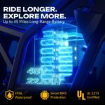 Windone RS5 Electric Dirt Bike, 2200W Peak Motor, 37 MPH, 45-Mile Range, Dual Suspension, Light Green - Image 4