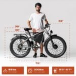4000W Dual Motor Ebike 52V Up to 100 Miles 52V 24" Fat Tire PU354 - Image 13