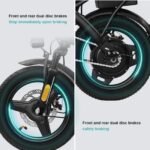 Foldable Electric Bike, 560W Motor, 24 MPH, 32-Mile Range, 48V 10Ah Battery, 14" Wheels & Basket - Image 7
