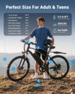 sixblues Electric Bike for Adults, 1500W Peak Motor 26" tire Ebike - Image 8