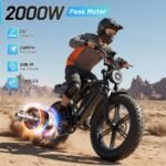 Electric Bike for Adults,48V Removable Battery Retro Ebike,20"x4" Fat Tires - Image 2