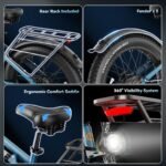 Jasion EB5 Ultra Electric Bike, 2500W Peak, 52V 20Ah Battery, 26" Fat Tires, Dual Suspension - Image 6