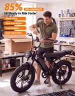 Jasion RetroVolt Electric Bike, 70-Mile Range, 2000W Peak, Fat Tire - Image 7
