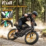 TST Electric Bike for Adults, 48V 15Ah Battery, 2000W Peak Motor Yellow R9 - Image 6