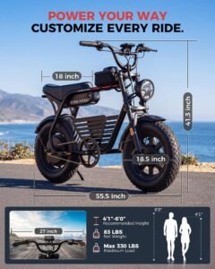 Electric Bike for Adults with 48V 13Ah Removable Battery, 1500W Peak Motor - Image 11
