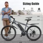 Funhang Electric Mountain Bike, 1000W Peak Motor, Up to 50 Miles, 26" Wheels, 48V Battery - Image 5