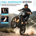 Electric Bike for Adults,48V Removable Battery Retro Ebike,20"x4" Fat Tires - Image 8