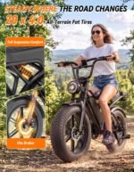Jasion RetroVolt Electric Bike, 70-Mile Range, 2000W Peak, Fat Tire - Image 4