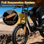 FLIWIN Electric Bike for Adults: 2000W Peak Motor, 48V 20AH Battery - Image 5