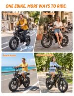 Jasion RetroVolt Electric Bike, 70-Mile Range, 2000W Peak, Fat Tire - Image 6