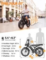 Jasion RetroVolt Electric Bike, 70-Mile Range, 2000W Peak, Fat Tire - Image 8