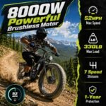 EcoE 8OOOW Dual Motor Electric Bike for Adults 5OMPH 60V32A 26x4 Fat Tire1 - Image 4
