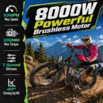 EcoE 8OOOW Dual Motor Electric Bike for Adults 5OMPH 60V32A 26x4 Fat Tire1 - Image 3