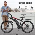 Funhang Electric Mountain Bike, 1000W Peak Motor, Up to 50 Miles, 26" Wheels, 48V Battery - Image 5