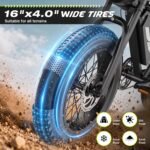 1. ASKGO Electric Dirt Bike, 2000W Peak Motor, 28 MPH, 65-Mile Range, 48V 20Ah Battery, 16" Fat Tires - Image 10