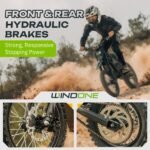 Windone RS5 Electric Dirt Bike, 2200W Peak Motor, 37 MPH, 45-Mile Range, Dual Suspension, Light Green - Image 7
