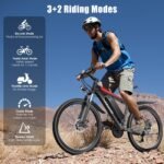 Funhang Electric Mountain Bike, 1000W Peak Motor, Up to 50 Miles, 26" Wheels, 48V Battery - Image 4