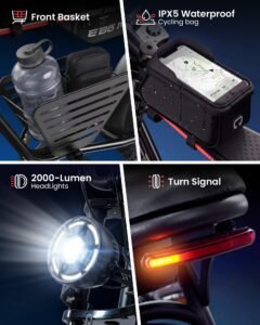 Electric Bike for Adults with 48V 13Ah Removable Battery, 1500W Peak Motor - Image 10